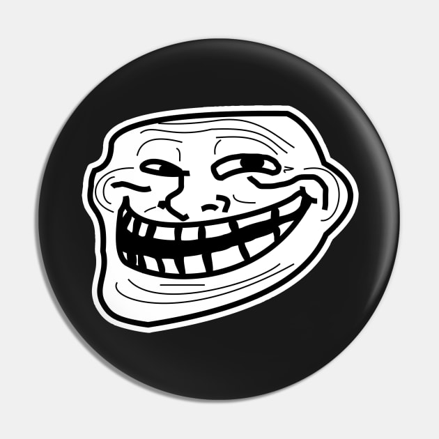 Trollface Pin by misdememeor