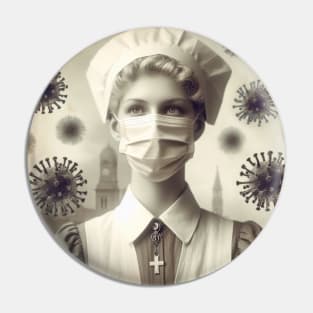 The Spanish Flu Nurse Pin