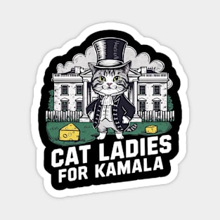 Cat Ladies For kamala Magnet