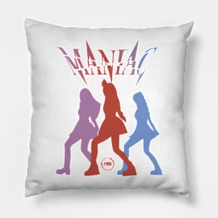 Silhouette design of the vivid group in the maniac era Pillow