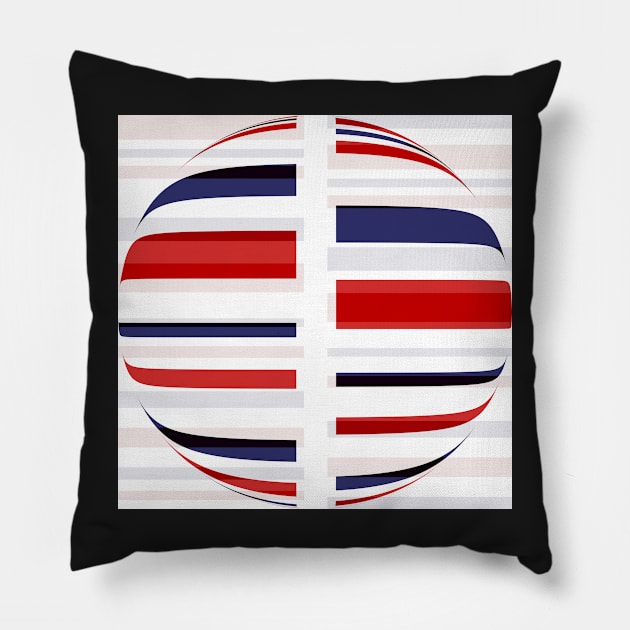 A striped globe Pillow by TiiaVissak