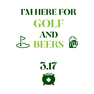 Golf Tee Shirt, Golf, Golf shirt, Golfing tee shirt, Fun golf shirt, golf clothing, St. Patricks Day T-Shirt