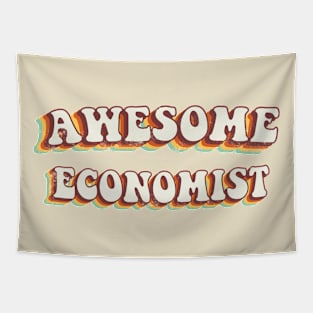 Awesome Economist - Groovy Retro 70s Style Tapestry