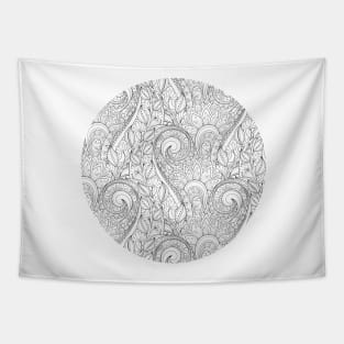 Floral Pattern in Paisley Garden Indian Style Tapestry