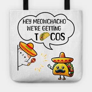 Funny Taco And Cat Meme Tote