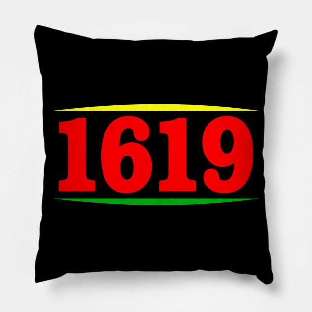 Black History Month African American Heritage 1619 Pillow by UrbanLifeApparel