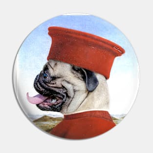 Portrait of a Pug as Federico da Montefeltro - Pet Gift Pin