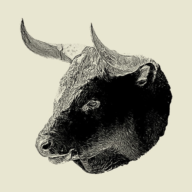 Bull head by Guardi