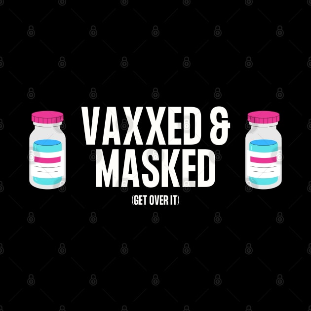 Vaxxed and Masked (Blue Vax) by TJWDraws