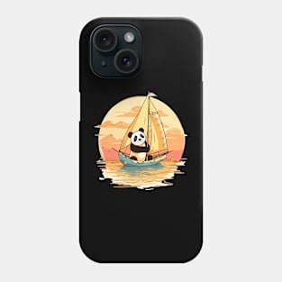 Sailing Panda Summer Boat Family Vacation Phone Case