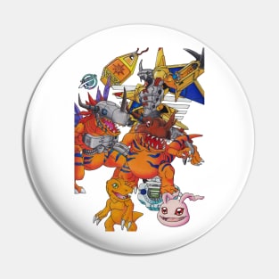 Agumon Digivolutions Pin