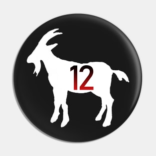 GOAT 12 GREATEST OF ALL TIME - GOAT GIFTS Pin