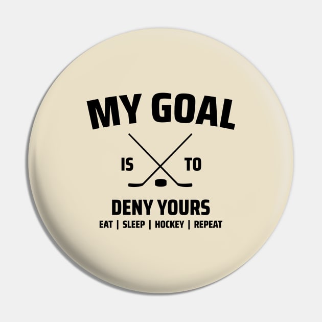 funny hockey Pin by Mandala Project