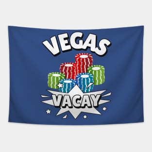 VEGAS Vacation Las Vegas Nevada Poker Player Tapestry