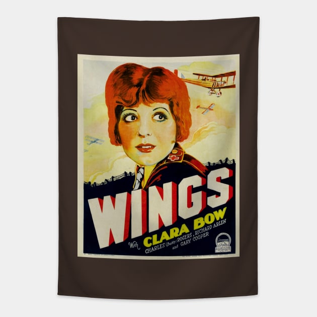 Wings Movie Poster Tapestry by Noir-N-More