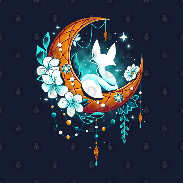 Moonlight Fox - Lunar Polar Fox by Snouleaf