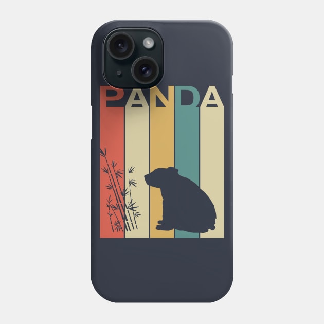 Panda - Cute Vintage Retro Design Phone Case by olivergraham