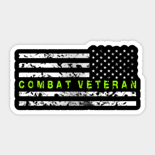 Combat Veteran Stickers Teepublic