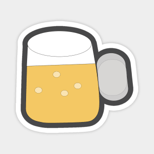 Vector illustration beer Magnet