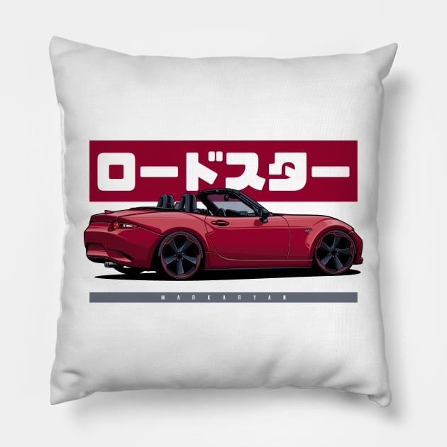 Roadster Pillow by Markaryan