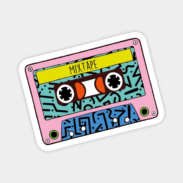 80s MIXTAPE Magnet by BiteYourGranny