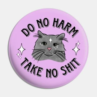 do no harm take no shit magic kitty Pin