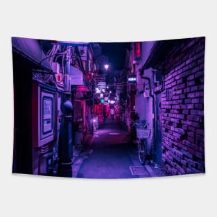 Purple Hues of Golden Gai Tapestry