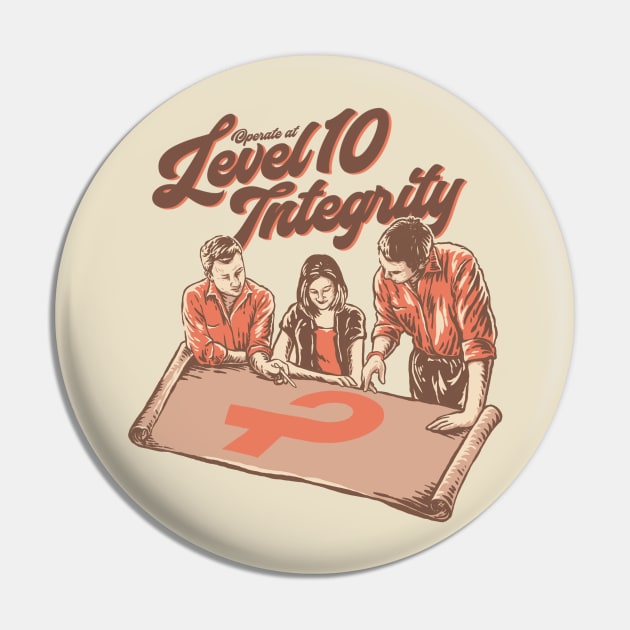 Level 10 Integrity Pin by teambuilding.com