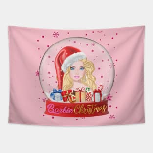 barbie christmas Tapestry