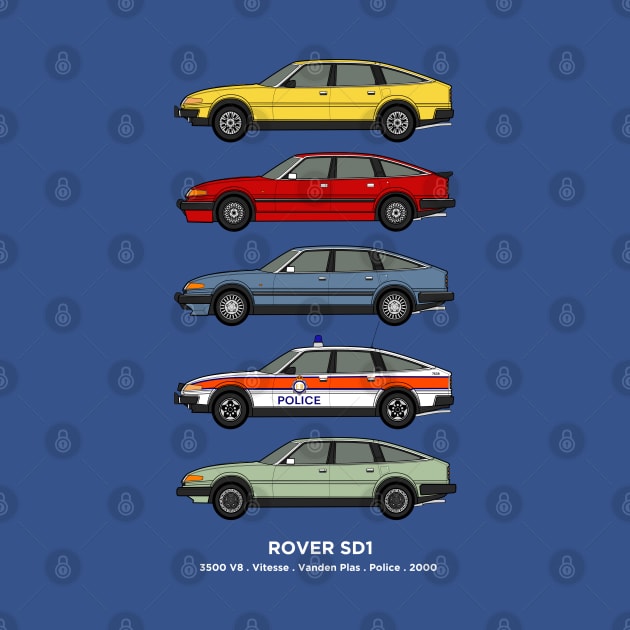 Rover SD1 classic car collection by RJW Autographics