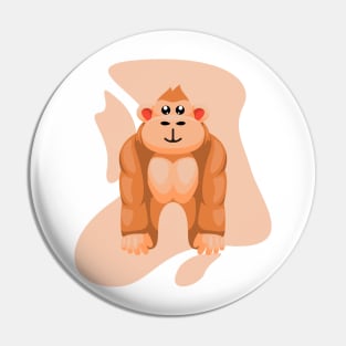 Cute Kingkong Mascot Pin