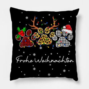 FROHE WEIHNACHTEN HUNDE Pillow