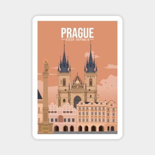 Staromestske namesti old town square czech praha prague sunset Magnet