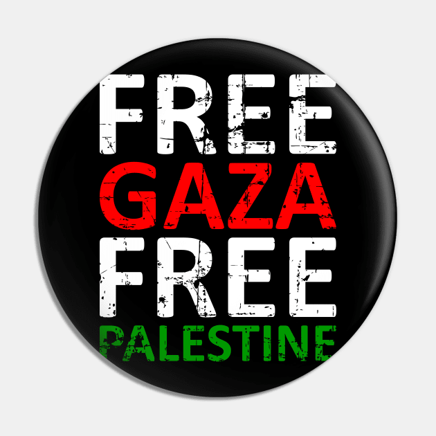 Free Gaza Free Palestine - Israel Should Stop Terror Pin by mangobanana