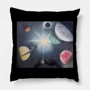 Space solar system Pillow