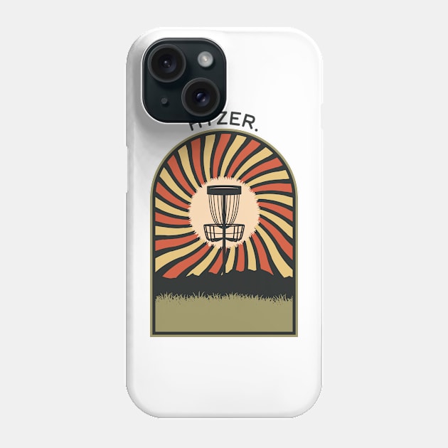 Hyzer | Disc Golf Vintage Retro Arch Mountains Phone Case by KlehmInTime