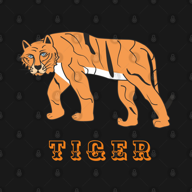 Striped tiger - Tiger Art - T-Shirt