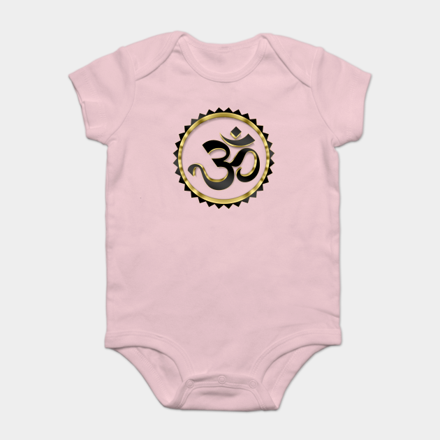 Golden Aum 3d Design Aum Symbol Body Bebe Teepublic Fr