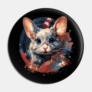 Patriotic Chinchilla Pin