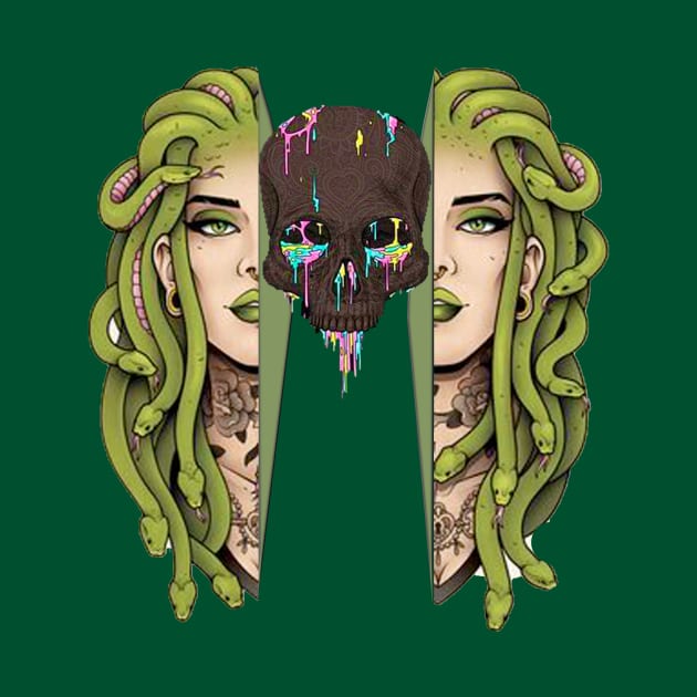 Medusa and Skulls Inner Beauty by r_s980l