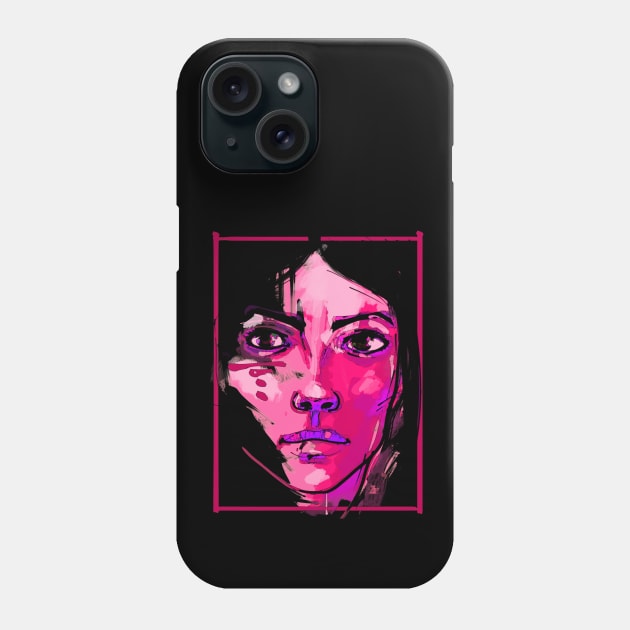 portrait design Phone Case by Handan