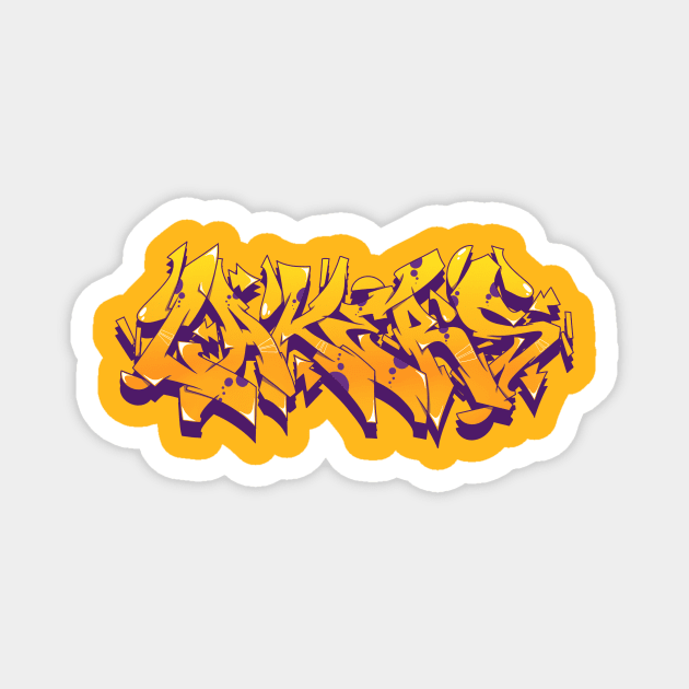 LA LAKERS Magnet by graffitiasik