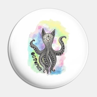 octopuss colored Pin