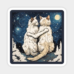 Vintage Platonic Soulmates Ragdoll Cat Best Friends Forever Relationship Magnet