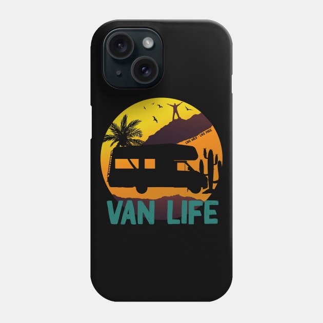 Van life gift for travelers Phone Case by Flipodesigner