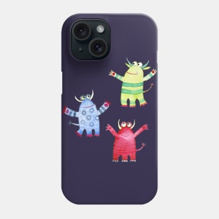 Watercolor Monsters Phone Case