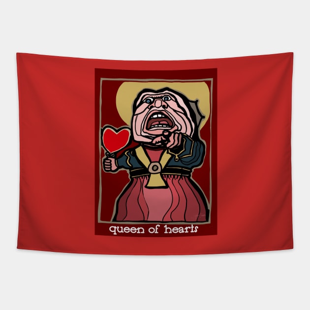 Queen of Hearts Tapestry by JSnipe