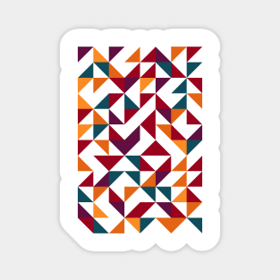 Creative Geometric Colourful Triangle Pattern #13 Magnet