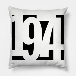 1974 Funky Overlapping Reverse Numbers for Light Backgrounds Pillow