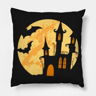 Bat House - Happy Halloween Pillow